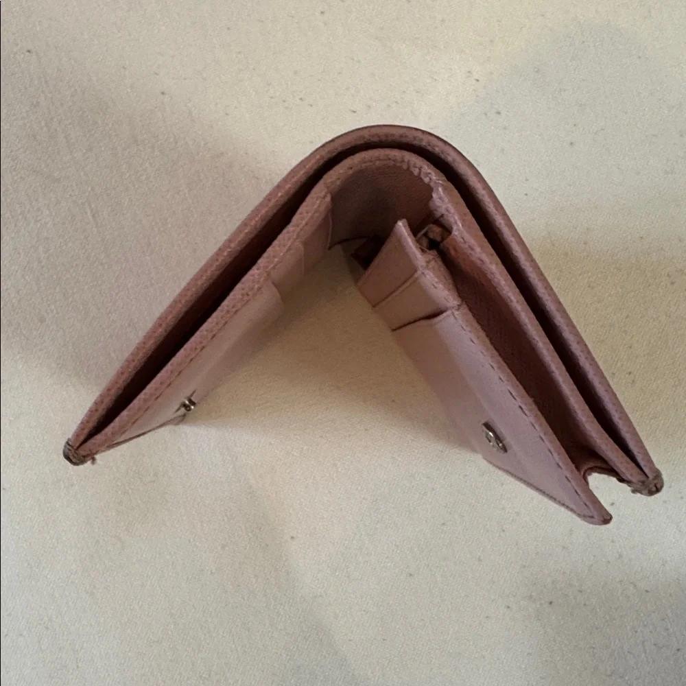 Prada Pink Saffiano Leather Wallet